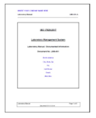 17025:2005 to 2017 LQMS Documentation Transition Package (2005>>2017)