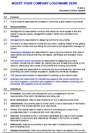 AS9110 Rev C Procedures Package