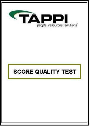 SCORE QUALITY TEST